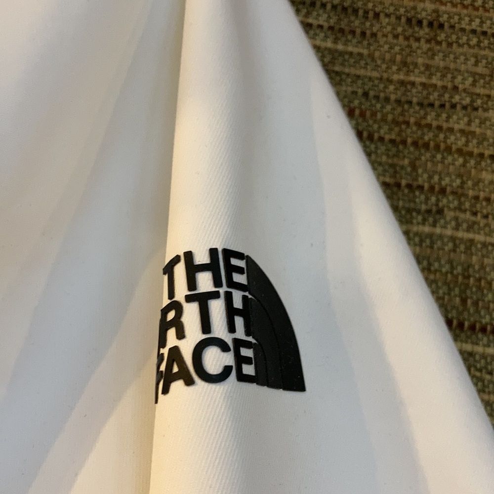 The north face non-insulated ski coat jacket windbreaker with hood color white - Picture 2 of 6